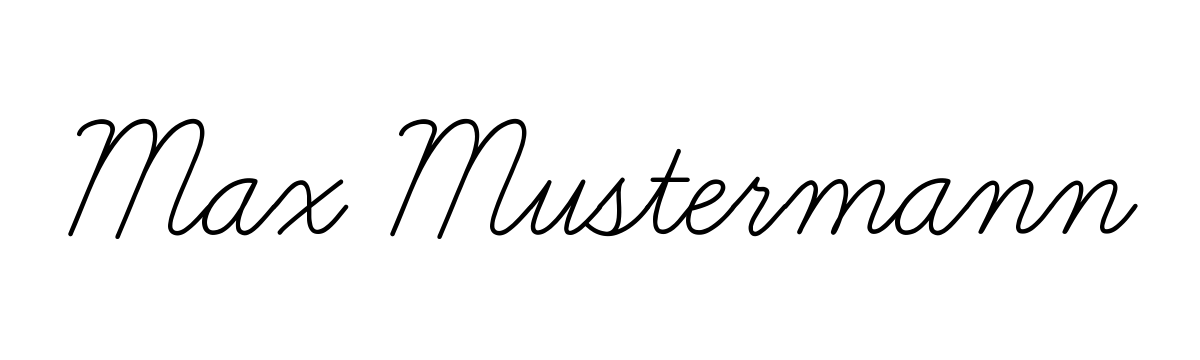 Kalligraphische Unterschrift online erstellen für elegante Dokumente - Unterschrift Generator